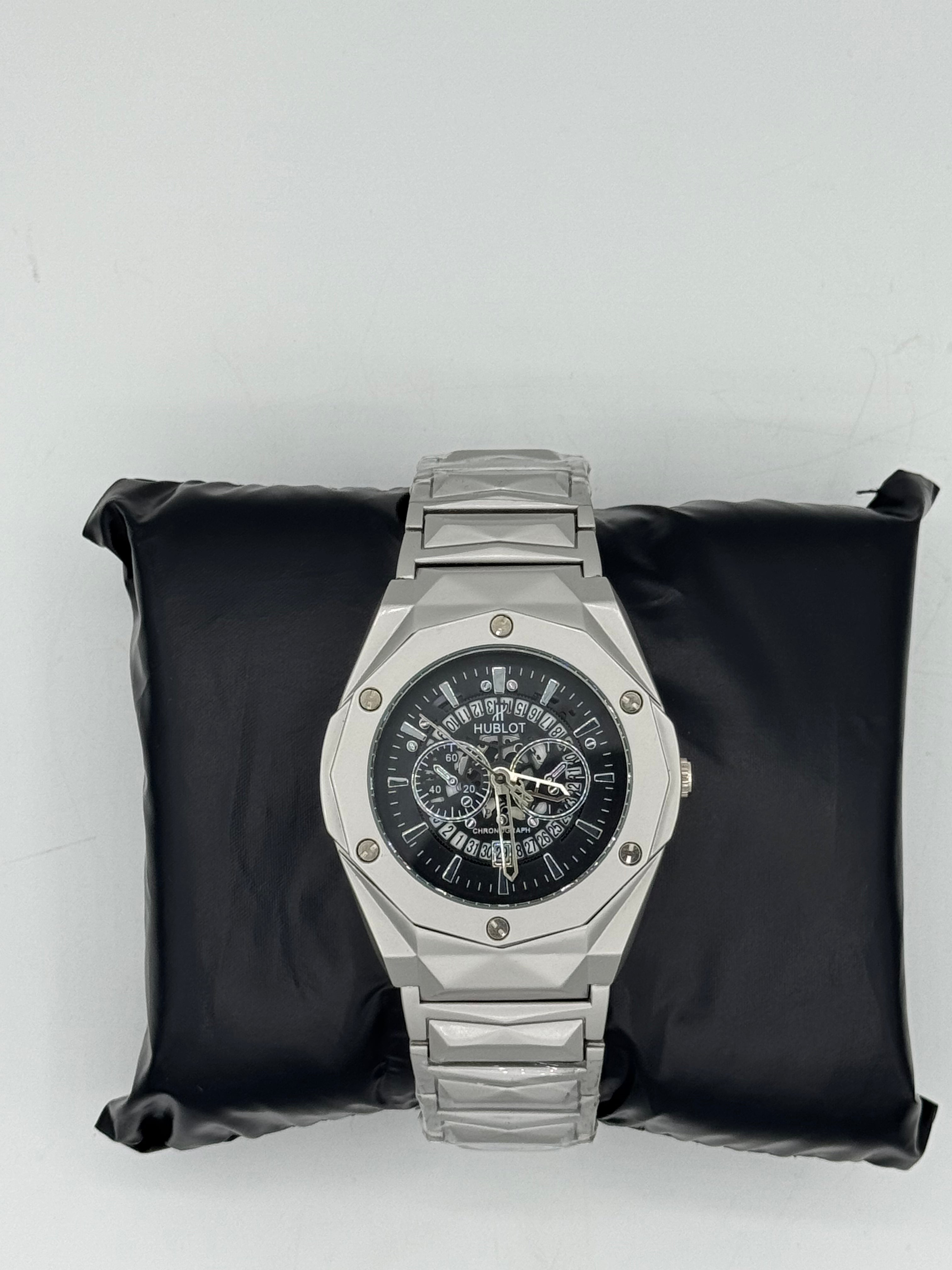 Hublot Diamond Cut Skeleton Master Lock, Chain Watch