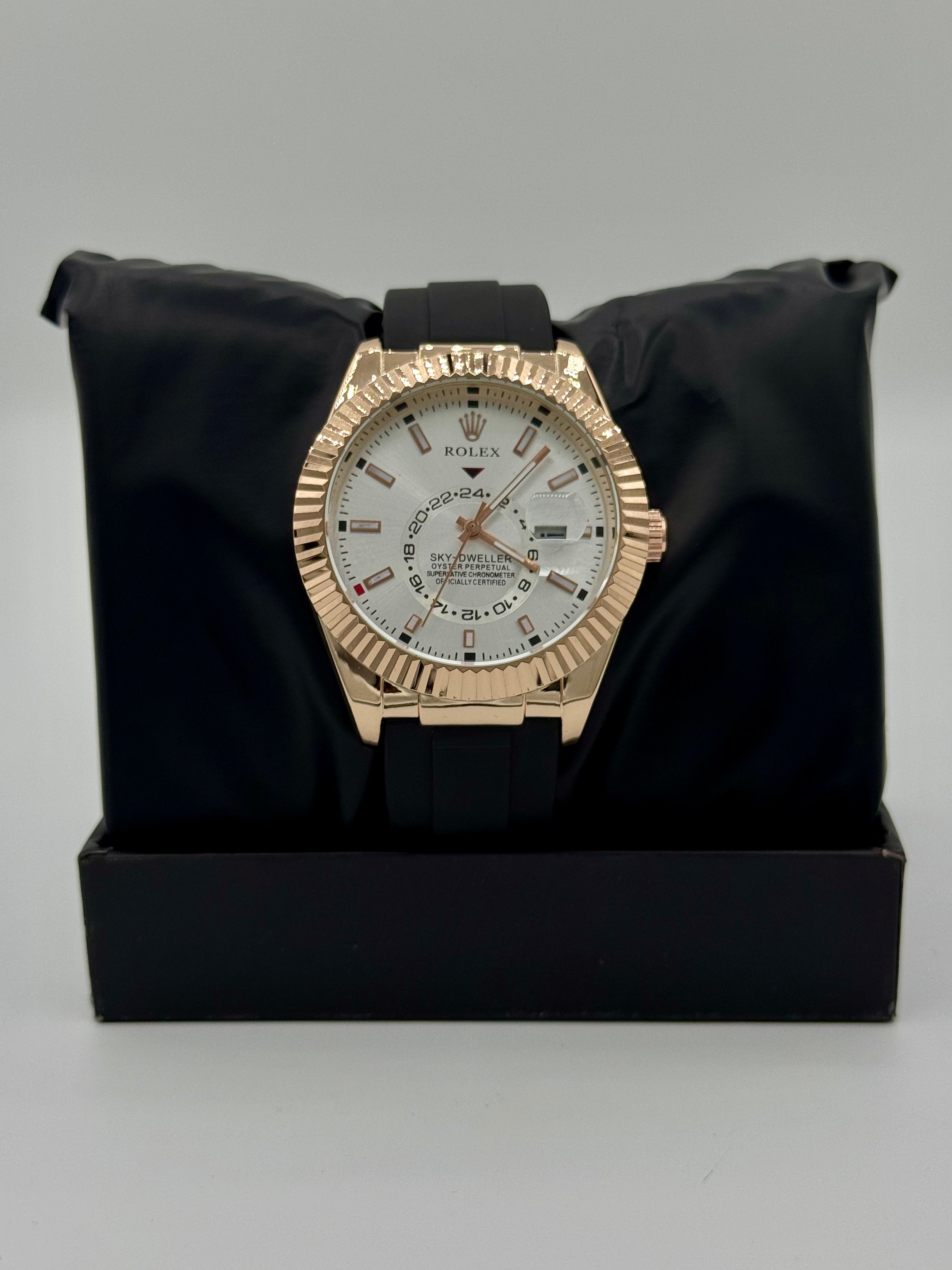 Rolex Sky-Dweller Silicon Strap Watch